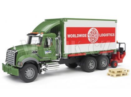 Bruder 02820 Nákladní auto Mack Granit kontejner a vozík Bruder 02820 Nákladní auto Mack Granit kontejner a vozík