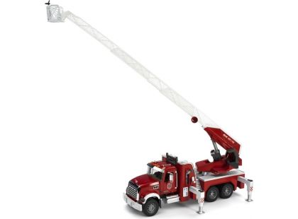 Bruder 02821 Nákladní auto Mack Granit Požární žebřík hasiči - Poškozený obal