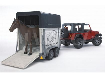 Bruder 02921 Jeep + přepravník na koně