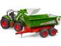 Bruder 03452 Roadmax Traktor s ramenem a vlekem 3