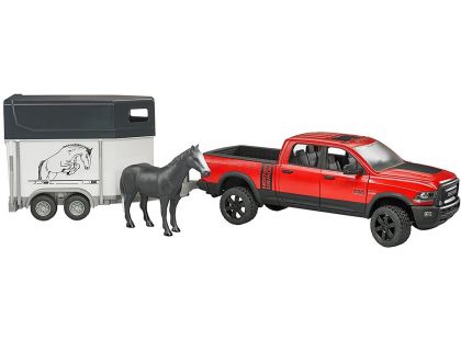 Bruder 2501 Pick up Ram 2500 + přívěs s koněm 1:16 - Poškozený obal