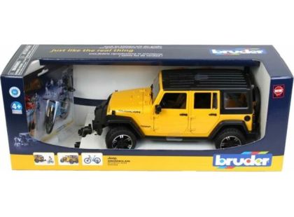 Bruder 2543 Jeep Wrangler Rubicon s horským kolem a cyklistou 1:16 - Poškozený obal