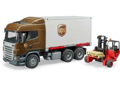 Bruder 3581 Scania R UPS logistik s vysokozdvihem