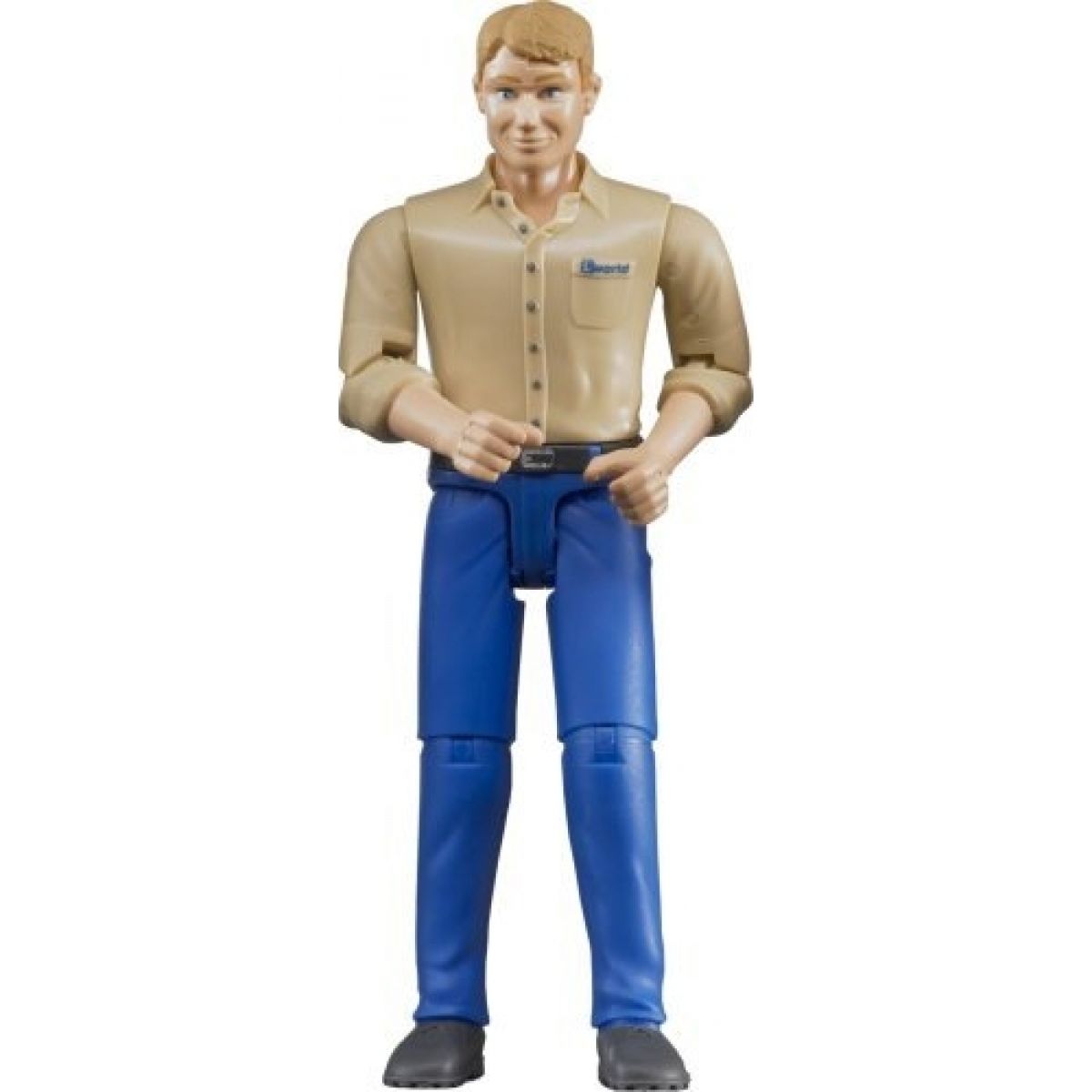 Bruder 60006 Bworld Figurka Muž světle modré kalhoty