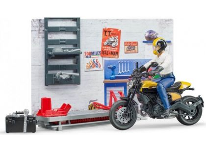 Bruder 62102 Motocyklový servis terénní Ducati a opravář