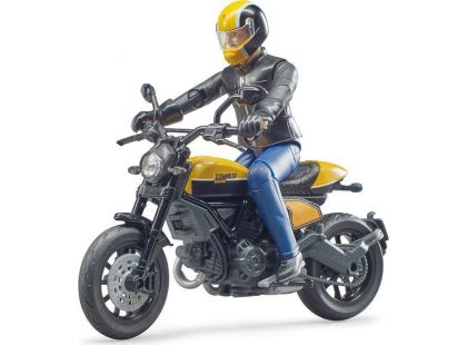 Bruder 63053 Motorka Ducati terénní s motorkářem 1:16
