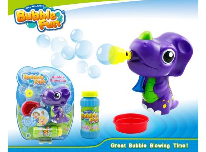 Bubble Fun Bublifuk Dinosaurus s náplní 60 ml fialový