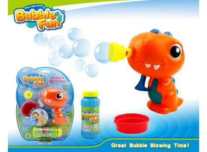 Bubble Fun Bublifuk Dinosaurus s náplní 60 ml oranžový