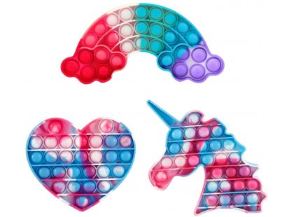 Bubble Pop It Praskající bubliny antistresová spol. hra tvary srdce
