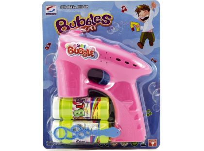 Bublifuková pistole s náplní růžová