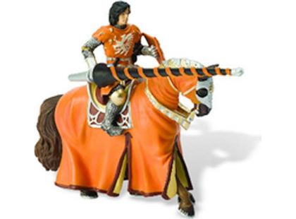 Bullyland Turnajový kůň s oranžovým rytířem