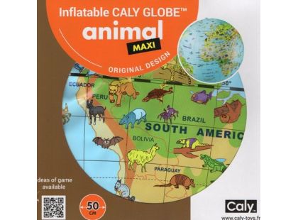 Caly Nafukovací globus Zvířata 50 cm