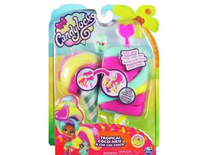 Candylocks voňavá panenka se zvířátkem Tropical Coco-Ness a Chi Chi Chick