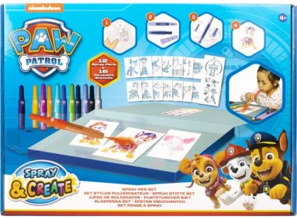 Canenco Sada malování se spray fixy Tlapková patrola - Poškozený obal