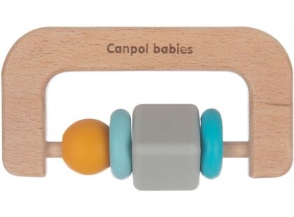 Canpol babies Dřevěno - silikonové kousátko