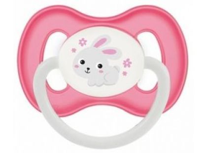 Canpol babies Dudlík kaučukový třešinka 0-6m Bunny & Company růžový