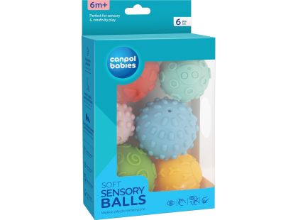 Canpol babies Měkké senzorické míčky 6 ks
