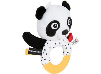 Canpol babies Senzorická hračka Panda s kousátkem a chrastítkem BabiesBoo