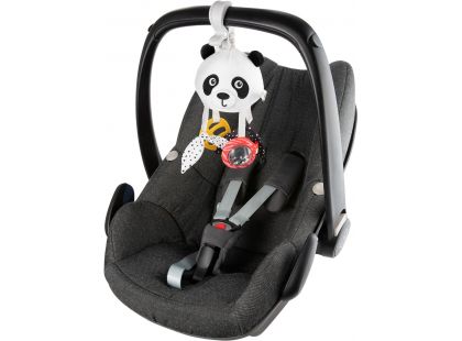 Canpol babies Senzorická závěsná cestovní hračka Panda s klipem BabiesBoo