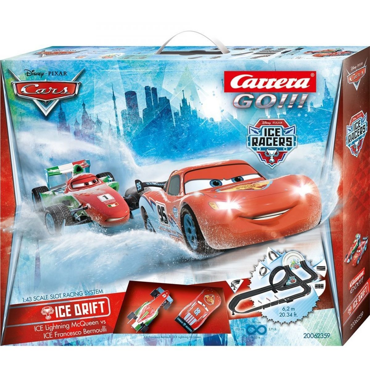 Carrera Go Disney Cars Autodráha Ice Drift