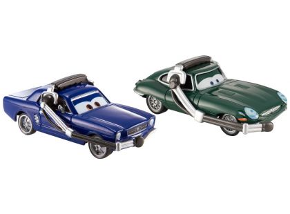 Cars 2 autíčka 2ks Mattel Y0506 - Brent MustangBurger a David Hobbscapp