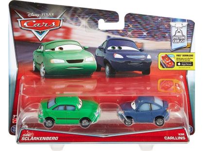 Cars 2 autíčka 2ks Mattel Y0506 - Dan Sclarkenberg a Kim Carllins