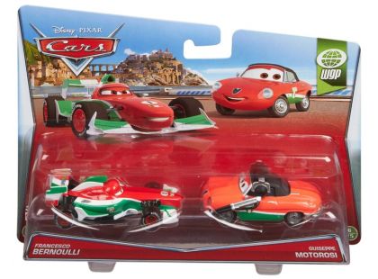 Cars 2 autíčka 2ks Mattel Y0506 - Francesco Bernoulli a Giuseppe Motorosi