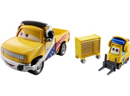 Cars 2 autíčka 2ks Mattel Y0506 - Jeff Gorvette Pitty a John Lassetire