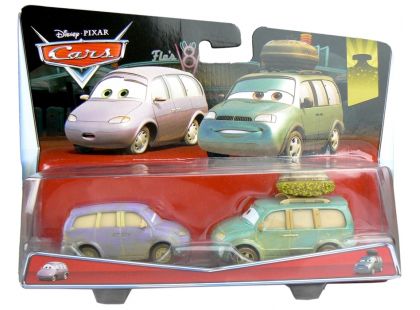 Cars 2 autíčka 2ks Mattel Y0506 - Mini a dodávka v poušti