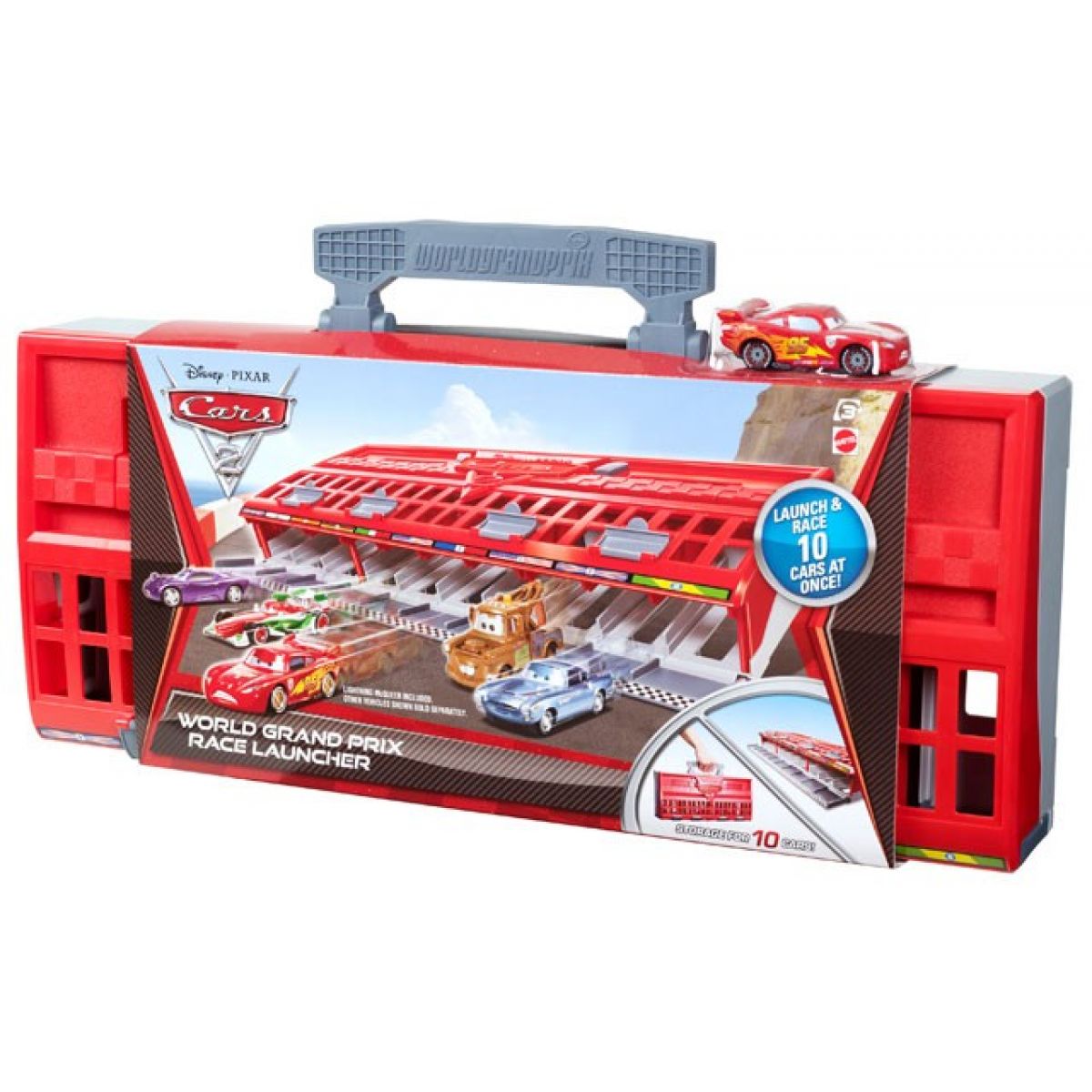 Race cars 2. Пусковое устройство Тачки 2. Кейс для машинок Тачки 2. Mattel Тачки 2 мировое гампри. Кейс для машинок cars Тачки.