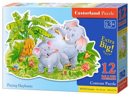 Castorland Puzzle 12 Maxi Sloni