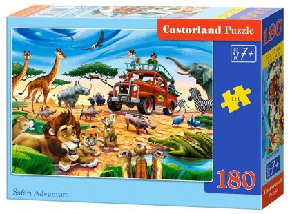 Castorland Puzzle 180 dílků Dobrodružství na safari