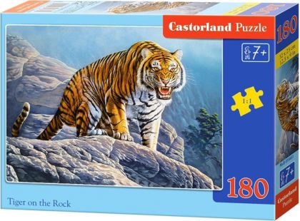 Castorland Puzzle Tygr na skále 180 dílků