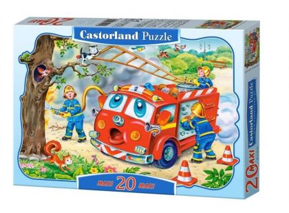 Castorland Puzzle maxi Hasičské auto 20 dílků