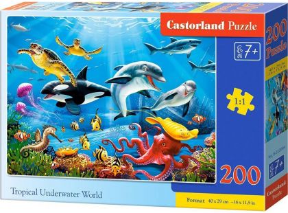 Castorland Puzzle premium Tropický podvodný svět 200 dílků