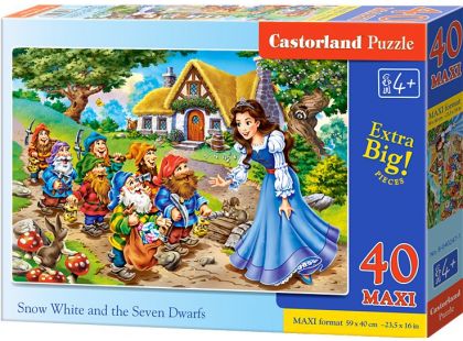 Castorland Puzzle 40 Maxi Sněhurka a 7 trpaslíků