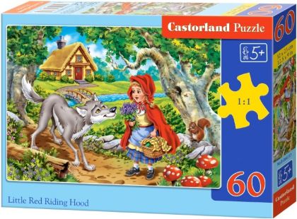 Castorland Puzzle Červená karkulka s vlkem 60 dílků