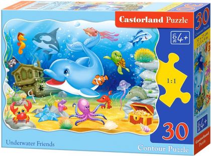 Castorland Puzzle Delfín a jeho kamarádi 30 dílků
