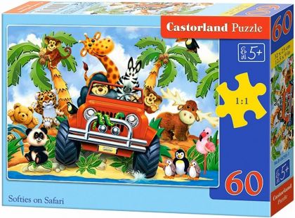 Castorland Puzzle Jízda na safari 60 dílků