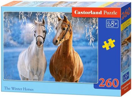 Castorland Puzzle Koně v zasněžené krajině 260 dílků