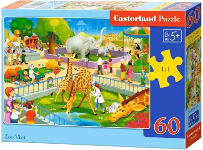 Castorland Puzzle Návštěva v ZOO 60 dílků