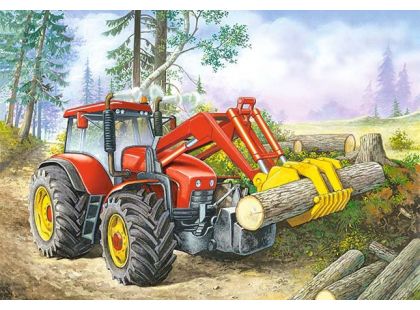Castorland Puzzle Traktor nakladač 60 dílků