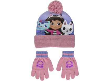 Cerdá Sada čepice a rukavice Gábinin kouzelný domek