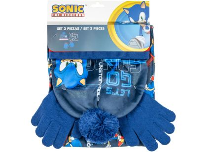 Cerdá Sada čepice, rukavice a nákrčník Sonic