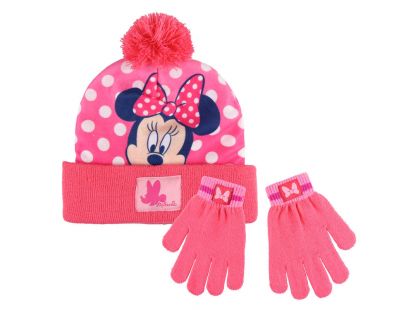 Cerdá zimní set čepice a rukavice Minnie