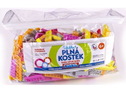 Cheva Stavebnice taška plná kostek Sada letní směs 2 kg