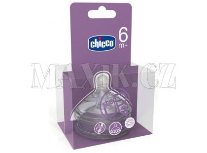 Chicco Dudlík silikon Step Up na jídlo 6m+ 2ks