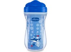 Chicco Hrneček Active termo s tvrdým pítkem 200 ml modrý, žralok 14m+