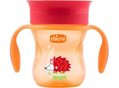 Chicco Hrneček Perfect 360 s držadly 200 ml oranžový 12m+