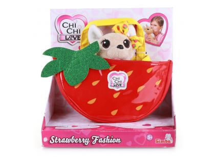 ChiChi Love Pejsek čivava Strawberry Fashion - Poškozený obal